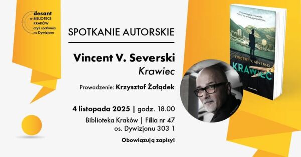 Zdjęcie spotkania: Zanurz się w świecie szpiegowskich intryg - spotkanie autorskie z Vincentem V. Severskim